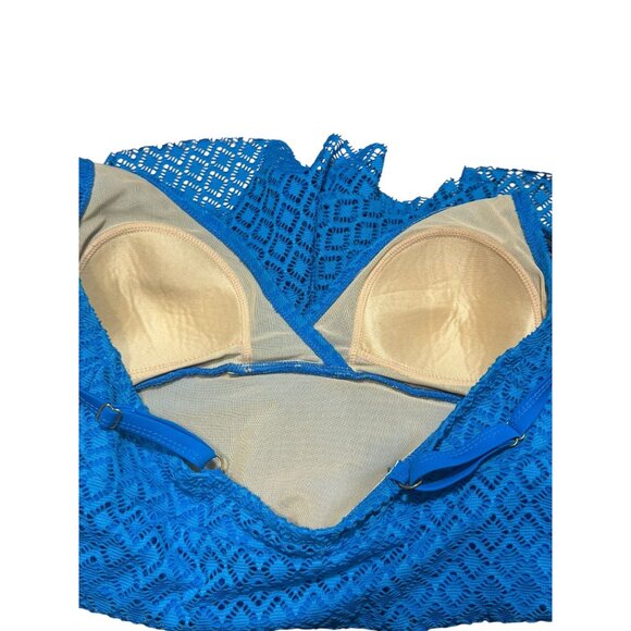 Alisha Levine Swimwear One Piece Diamond Pattern Swim Dress - Picture 9 of 13